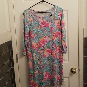 Lilly Pulitzer Pima Cotton Flamingo Dress